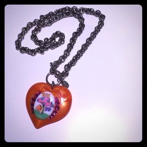 Tarina Tarantino “Eat Me” Heart Chain Necklace